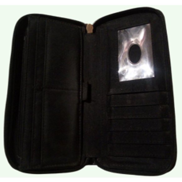 Liz & Co. Women's Snap Clutch Wallet        Black        7.5 in. X 4 in. - Picture 5 of 5